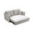 Stylish Gray Chenille Sectional With Pull-Out Sleeper And Storage Facilities Functional