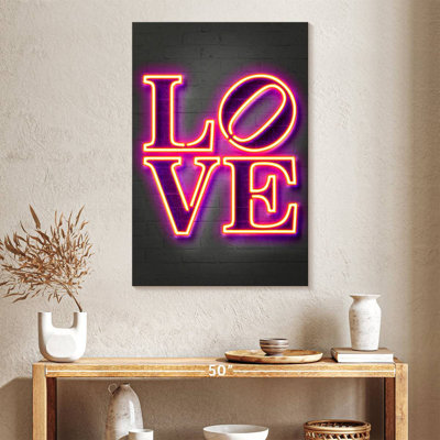 Plaque murale Kema Love In Neon
