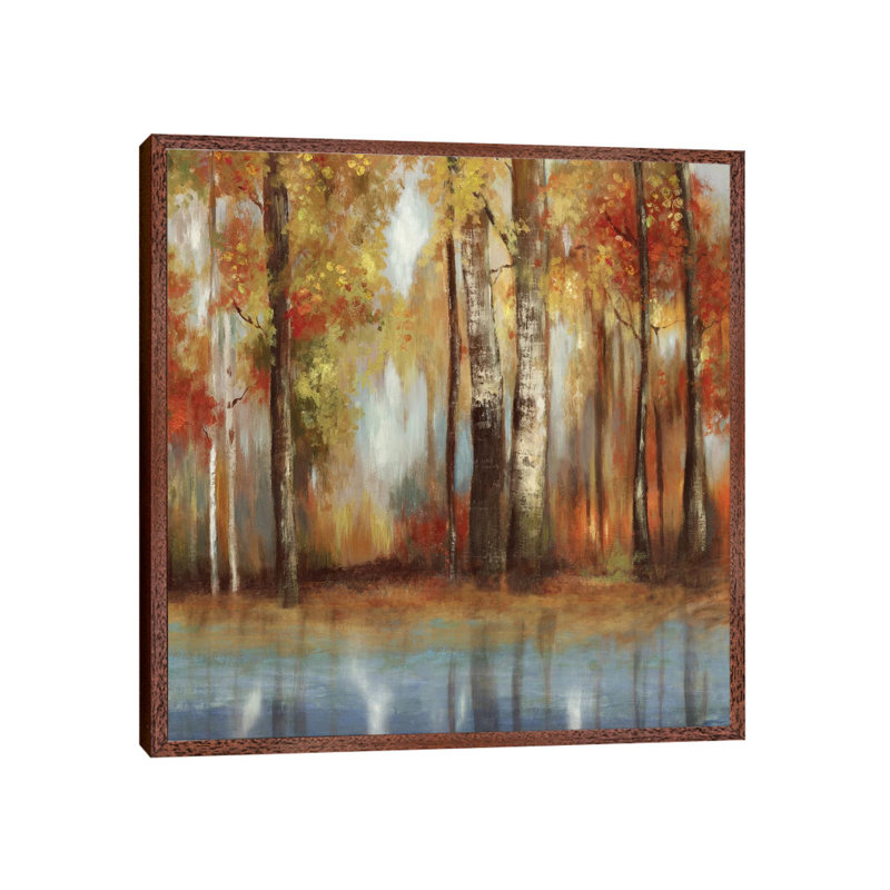 Soft Light II by Allison Pearce - Painting on Canvas, Classic Brown Wood Framed Canvas, 66.04 cm H x 66.04 cm W