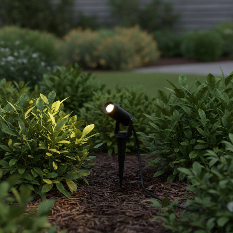 UltraBeam 3 Watt LED Round Black Garden Stake Light - 240 volt Input 