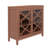 Fiama 38" Three Shelf Accent Cabinet with Two Glass Doors-857124659