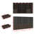 Modern Aluminum Frame Bookcase Set With Tempered Glass Doors, 3-Color LED Lighting, And Storage Drawers