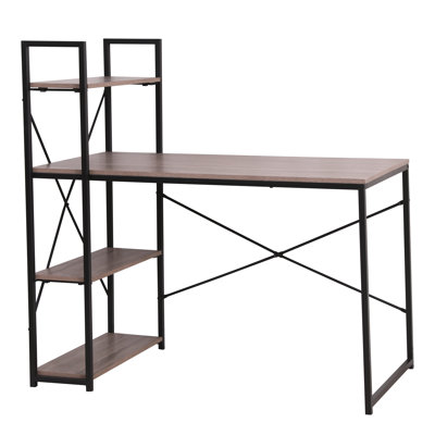 Bureau d'ordinateur en L