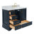 43'' Single Bathroom Vanity with Carrara Marble Top-93359238