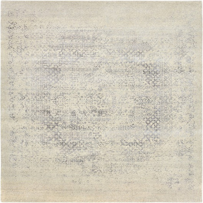 Tapis oriental gris, Carré 7 pi