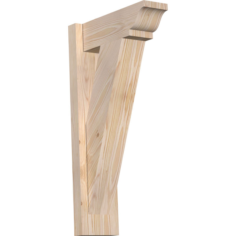Persienne traditionnelle en bois rustique, Sapin Douglas de 5 1/2 po (lisse), P 14 po x H 26 po