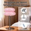 Lampe de chambre à coucher champignon, lampe de table de chevet moderne médiévale, phare rétro à tarte aux œufs à intensité variable, lampe de bureau de salon à esthétique unique pour la maison (rose)