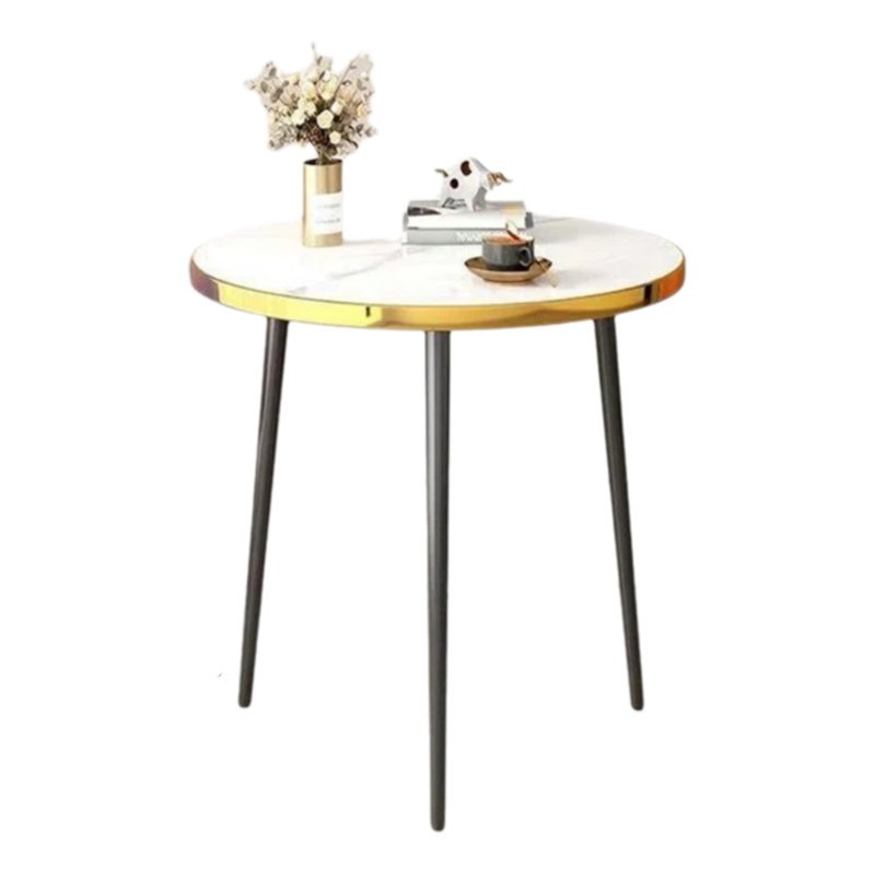 Table basse de table simple en bois massif, blanc