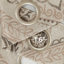 Rideaux obscurcissants à motif de médaillon rétro à motif de médaillon rétro pour chambre à coucher taupe sur fond gris-2012581139-2012581150