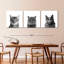 Trois chats, reproduction sur toile-1107530202