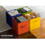 Bacs de rangement Sorbus 13 po - cubes de rangement pliables en tissu avec poignées, paquet de 12 - arc-en-ciel brillant-1531593407-1531593404