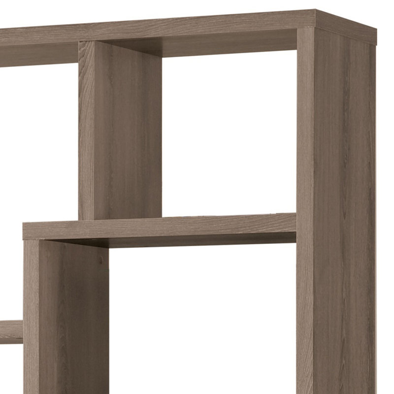 Bibliothèque géométrique Adolf H 70,75 "x l 35", Gris patiné
