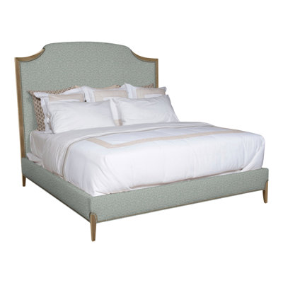 Lillet King Upholstered Low Profile Panel Bed