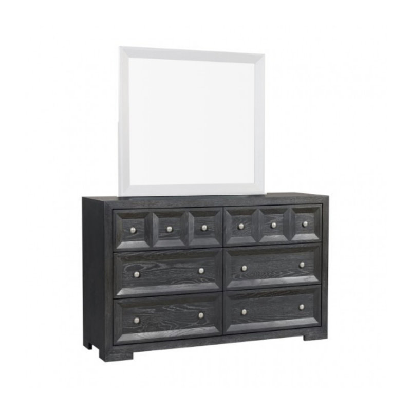 Commode 6 tiroirs Pearson, Weathered Black
