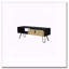 Table basse noire et Macadamia