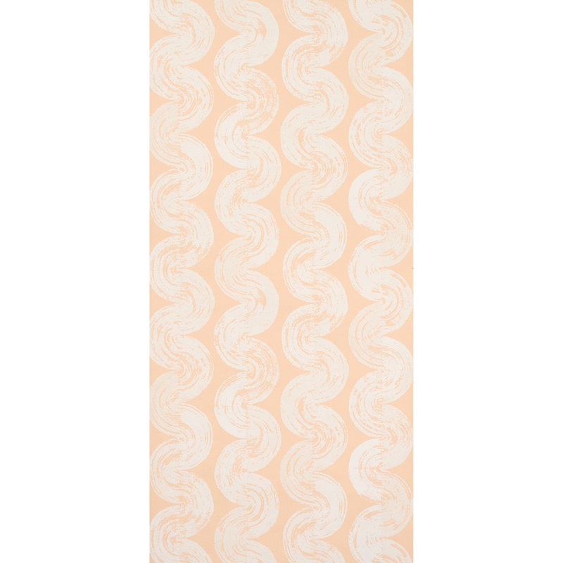Backdrop Striped Wallpaper Roll, Light Peach
