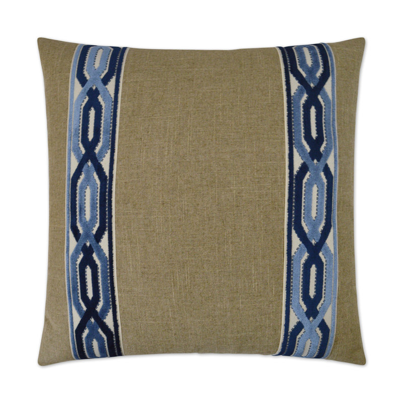 Cannes Pillow Cover & Insert, Blue, Square 24"