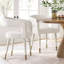 Fauteuils de salle à manger en tissu texturé Hennigan -1587192331