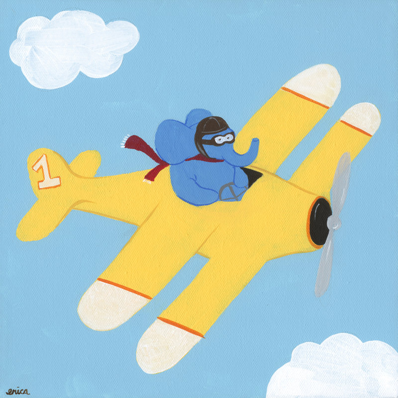 In The Clouds III by June Erica Vess - Wrapped Canvas Print, 30cm H x 30cm W x 3.8cm D