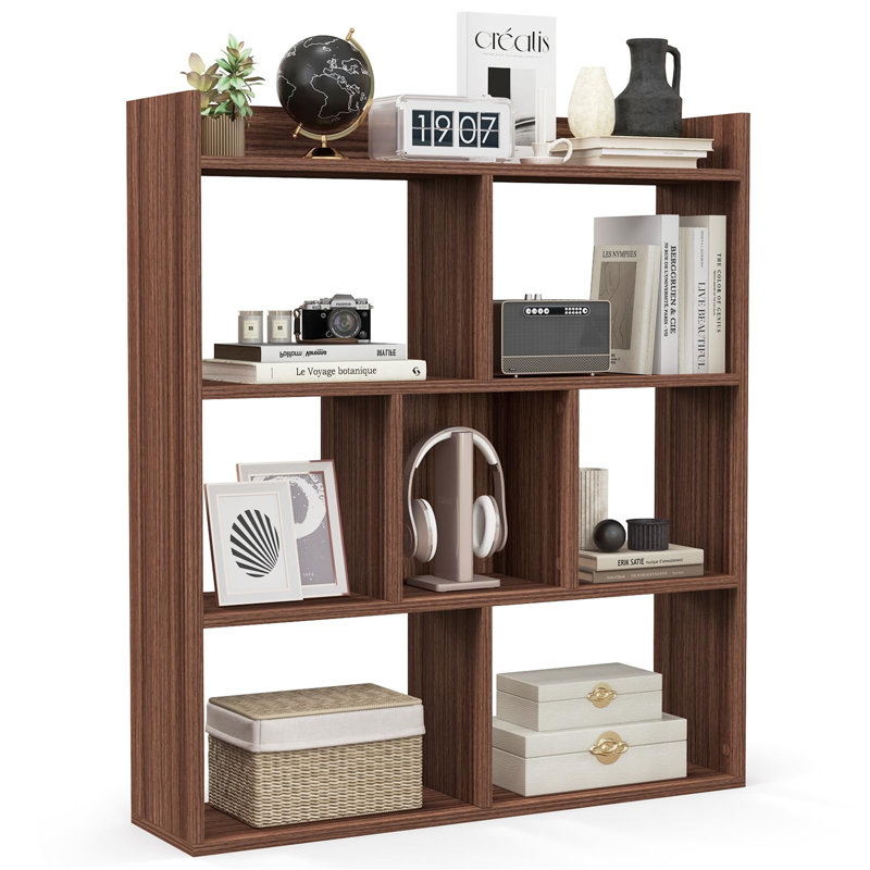 90cm H x 80cm W Bookcase, Walnut
