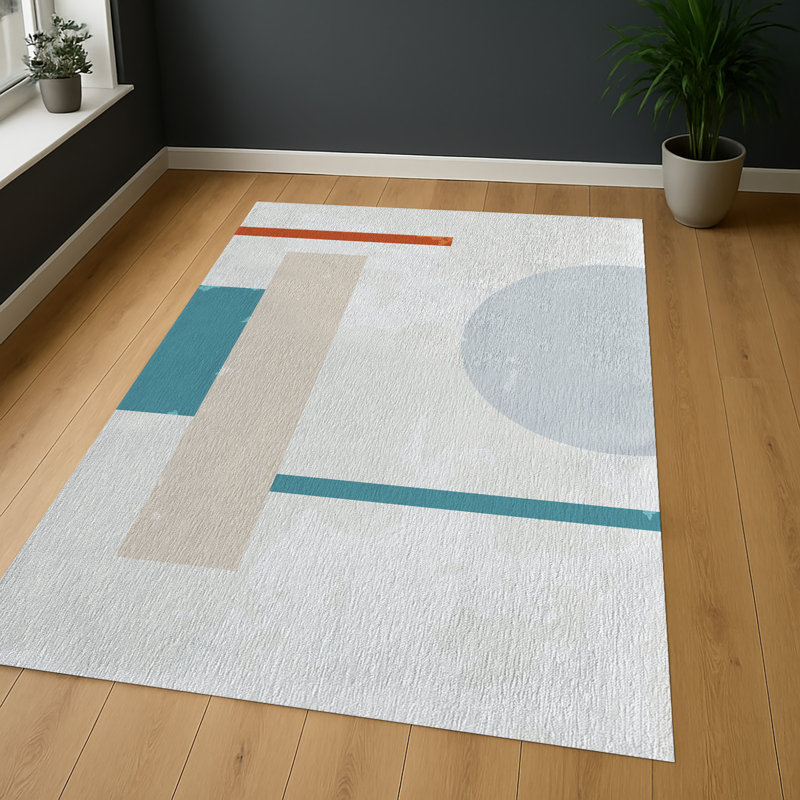 Geometric Area Rug, Rectangle 90 x 150 cm