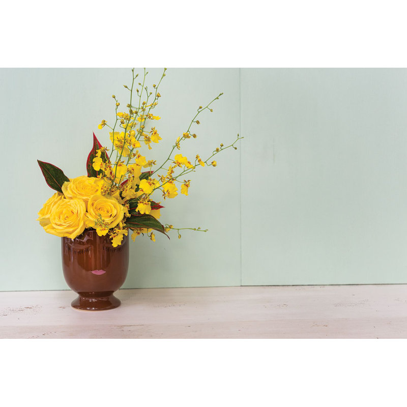 Jaziyah Handmade Ceramic Pot Planter, Vanilla