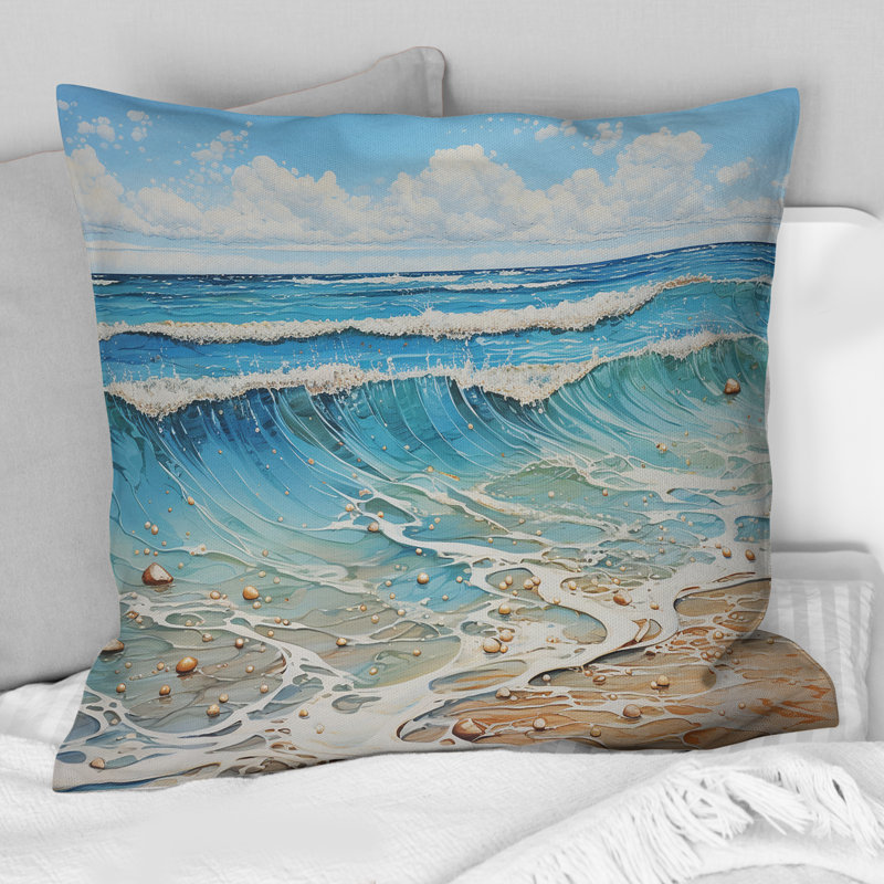 Coussin Beach Beach Seaside Reflections Pointillism II