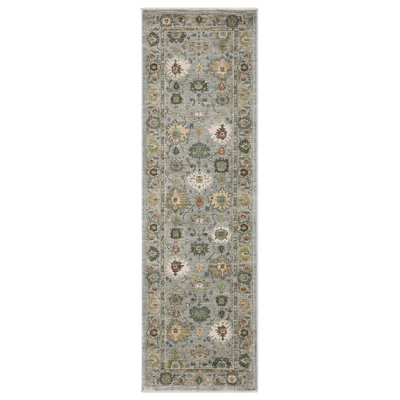 Tapis oriental bleu / multicolore Caia