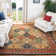 Costilla Hand Tufted Wool/Cotton Oriental Rug in Burgundy