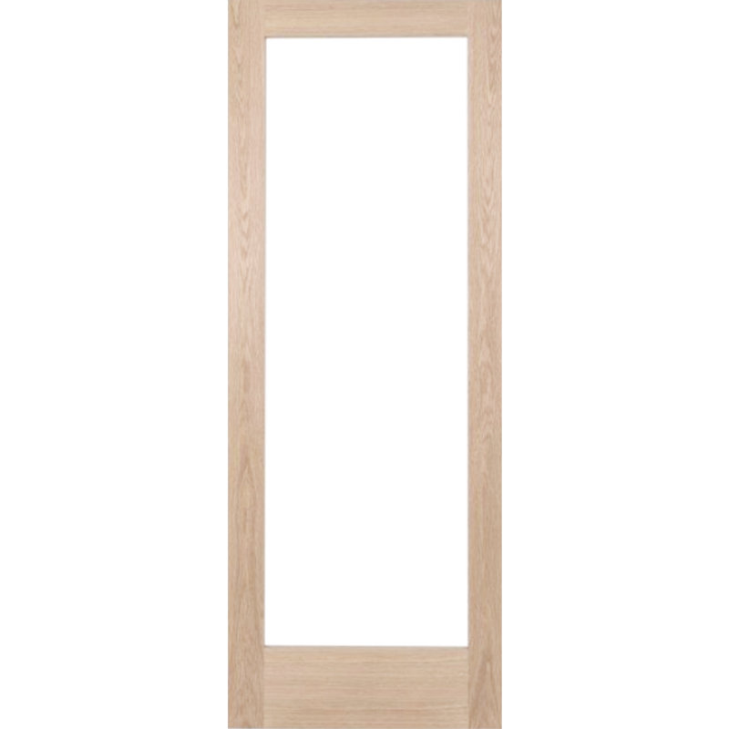 Llanas Veneer Sliding Doors Unfinished, 198.1cm H x 53.3cm W x 3.5cm D