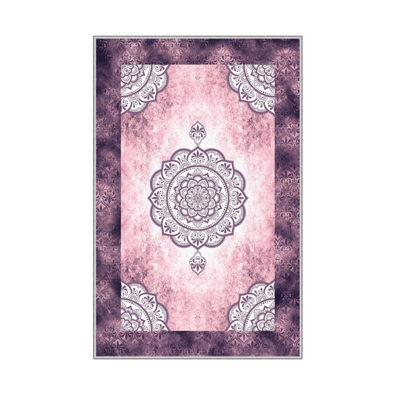 Premium Woven Carpet (23.6 x 39.4 inches), 100% Polyester, Antibacterial, Non-Slip PVC Underside | 8 mm Pile Height, 650 gr/m² | Machine Washable, 3D Digital Printing, Ideal for Home & Office Decor
