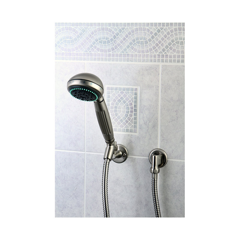 Combinaison de douche en laiton Kingston Kingston, Nickel brossé