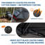 Auvent de 270 degrés pour le côté du véhicule, auvent de voiture coulissant de 6,6 pi avec revêtement occultant, abri de soleil imperméable 280G pour camping-car, utilitaire et camion