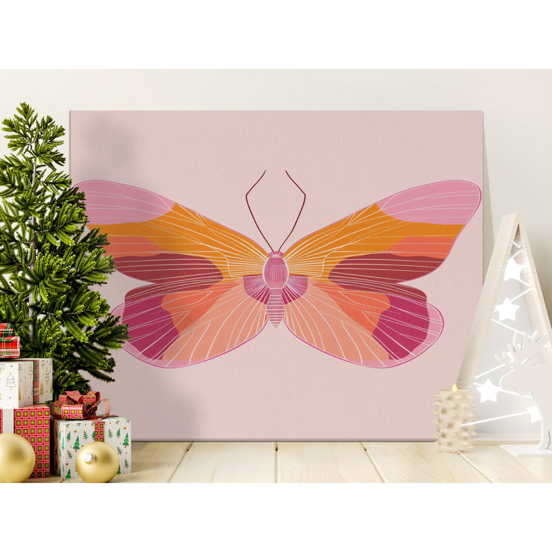 Vibrant Butterfly Wings Abstract Canvas Wall Art