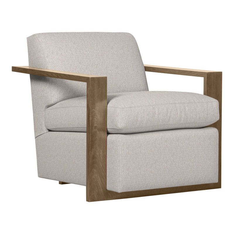 Thom Filicia Home 32" Wide Upholstered Armchair, Hampton, Navada Granite