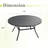 50" Round Outdoor Patio Dining Table-194795706