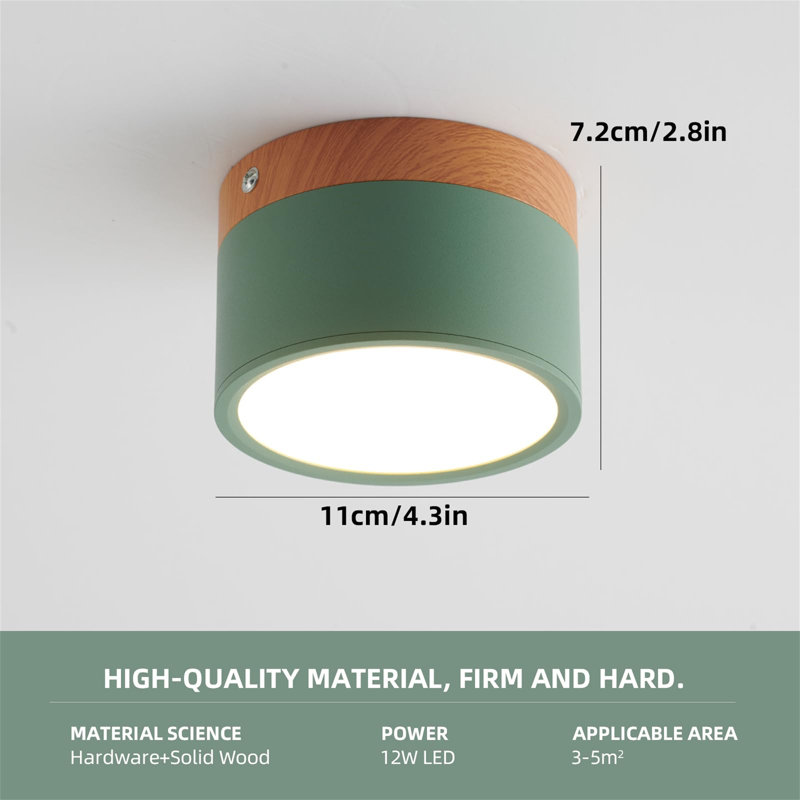 Flush Mount, Walnut