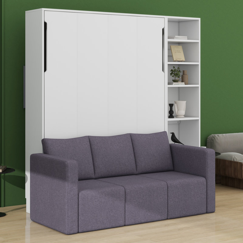 Lit escamotable avec canapé et tablettes Murphy