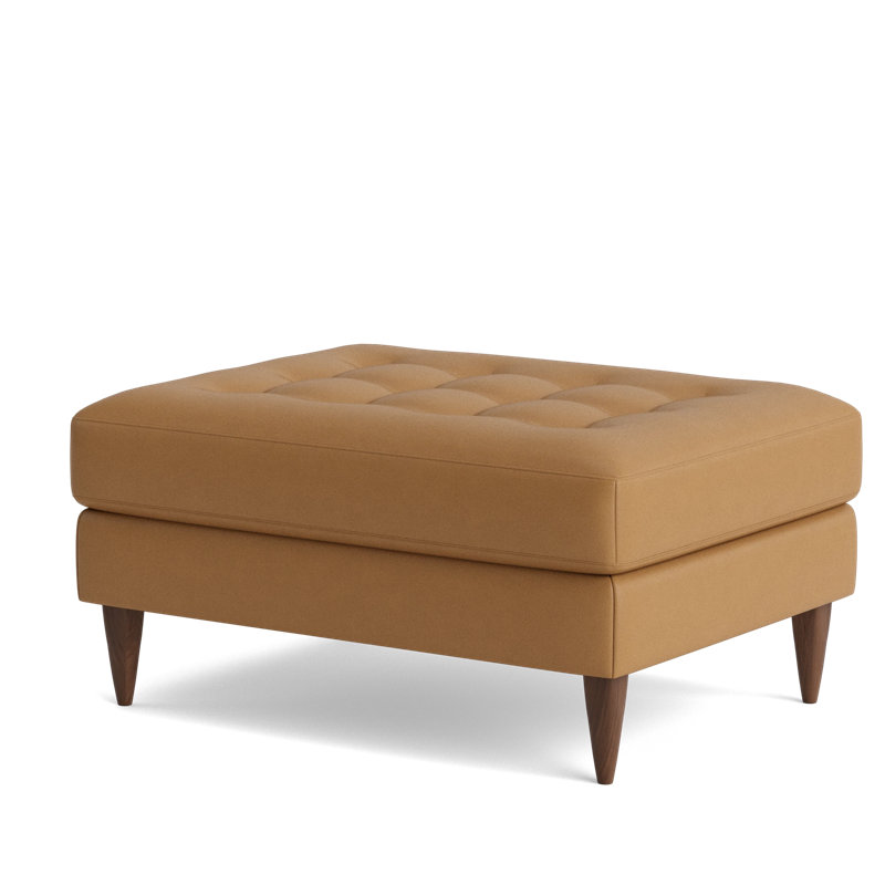 MCM Ottoman, Leather - Butterscotch