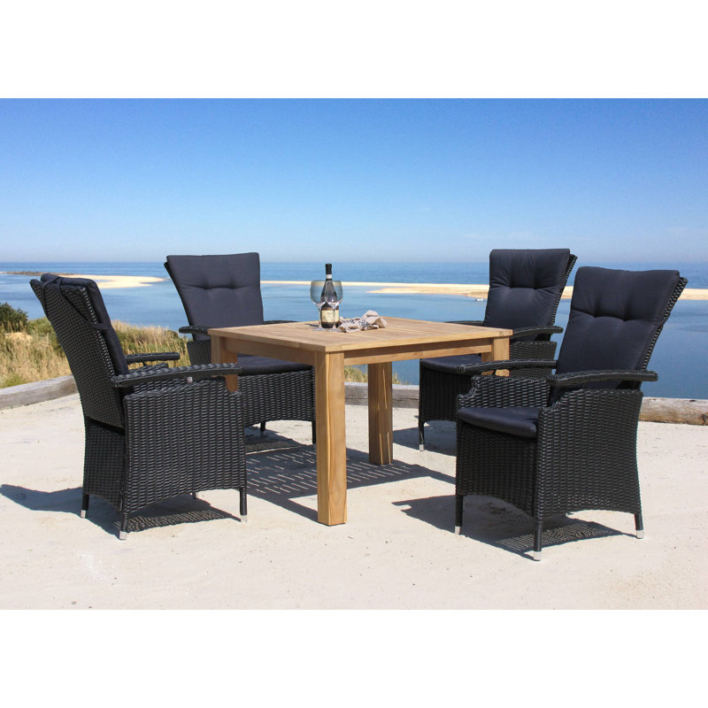 Hamlin Square Teak Outdoor Dining Table , 100cm cm W 100cm cm D