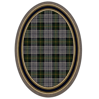 Alminus Signature Magee Tartan Lapis Plaid Area Rug