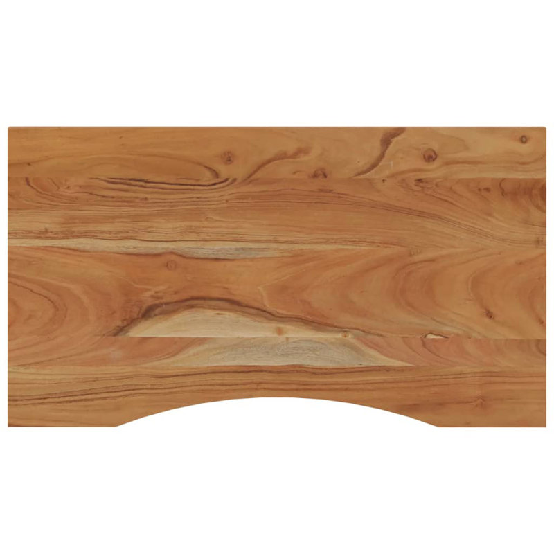 Bureau en bois d'acacia massif naturel durable 35,4 po x 23,6 po, H 1 po x l 55,1 po x P 19,7 po