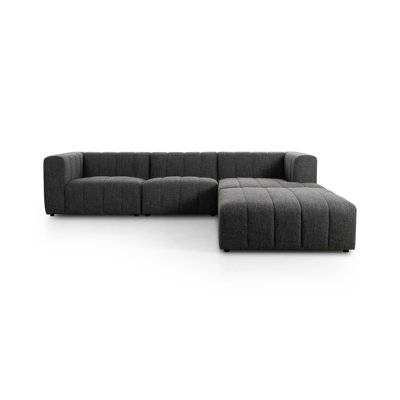 Canapé et chaise longue avec repose-pieds Bowry