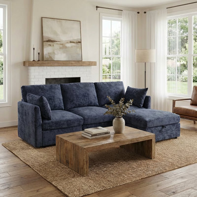 Canapé modulaire avec repose-pieds 4 pièces Wilroy