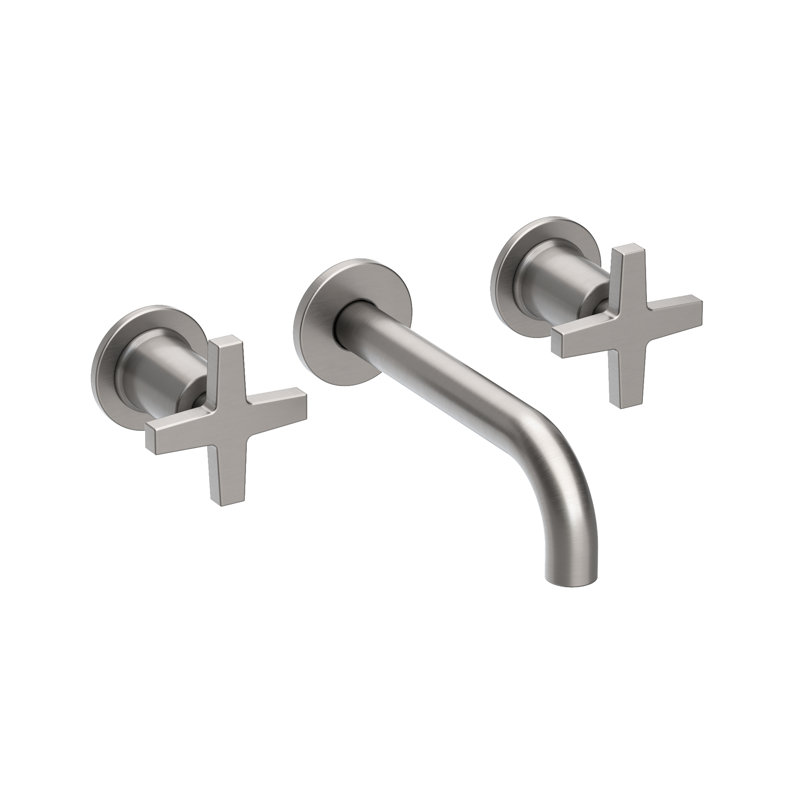 Dorrance Wall Mount Bathroom Faucet, Stainless Steel