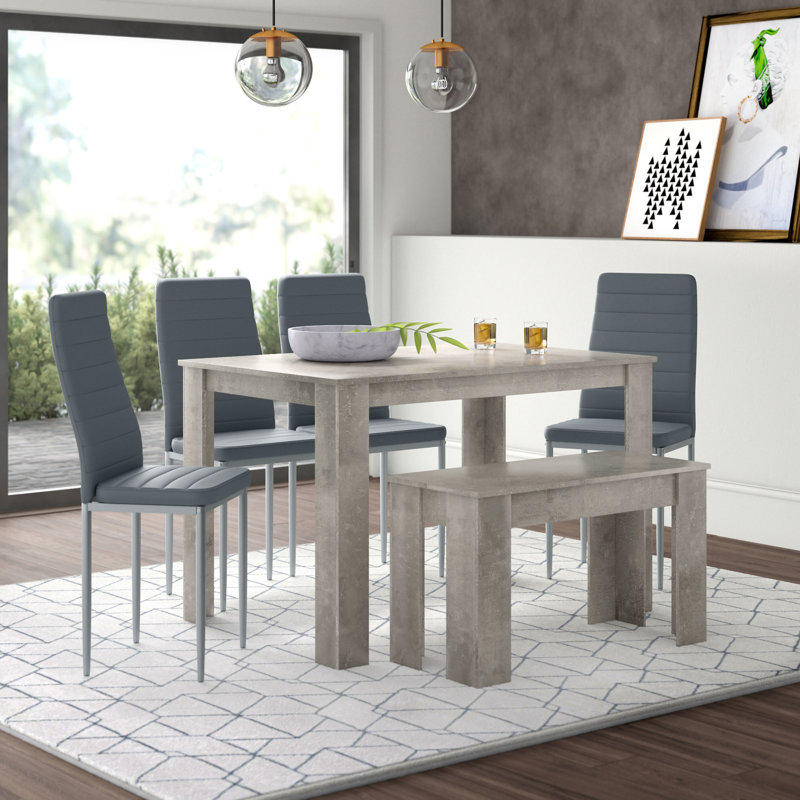 Genovevo 6 - Person Dining Set, 75cm H x 117cm W x 77cm D