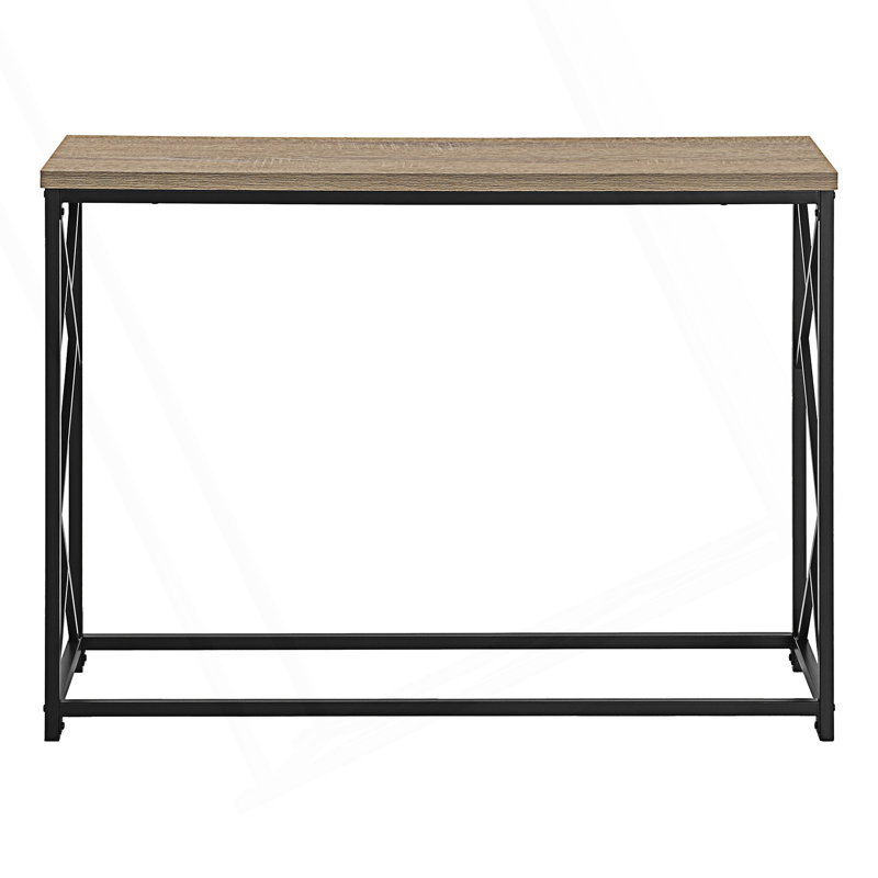 Table moderne étroite, canapé, table d'appoint, console, Taupe
