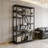 Modern Geometric Bookshelf and Versatile Display Unit