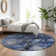 Premium Machine Washable Cerrito Blue Rug