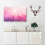 Pink Fog Over The City - Wrapped Canvas-56629359